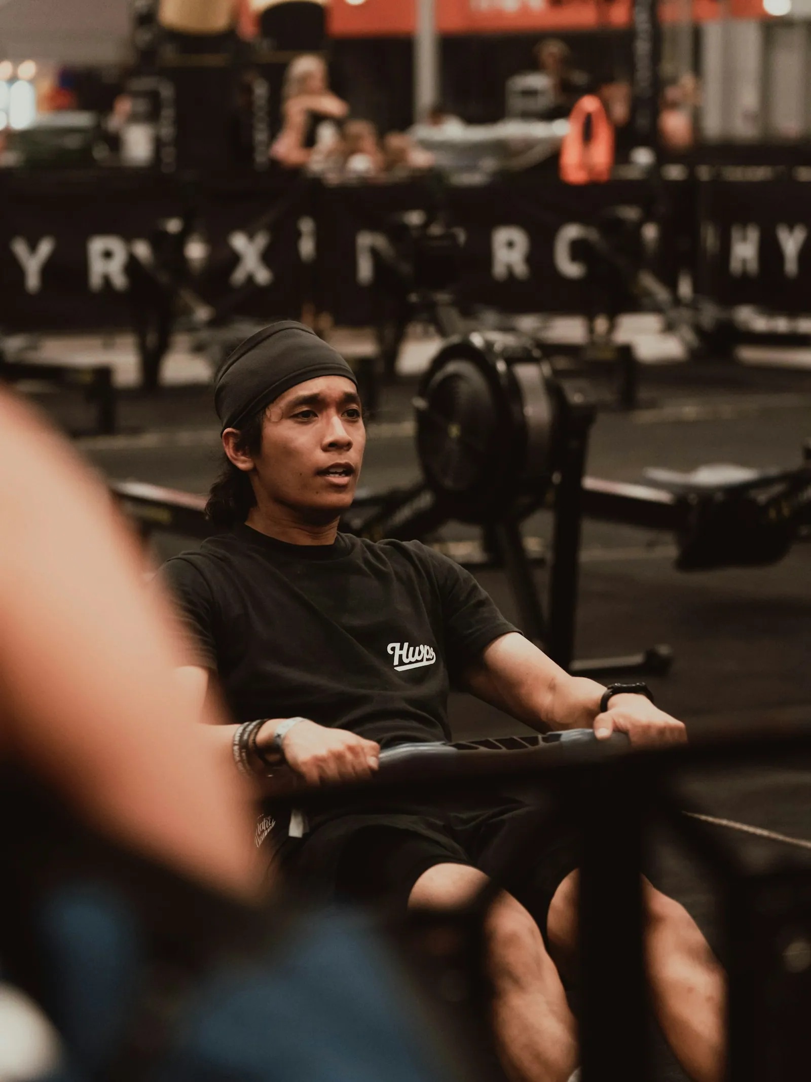 Conditioning Zone: Sleds, ropes and rowers.