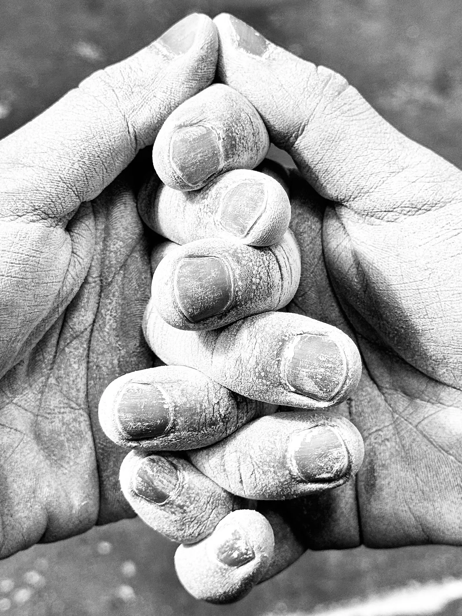 Heavy Day: Chalk, steel and focus.